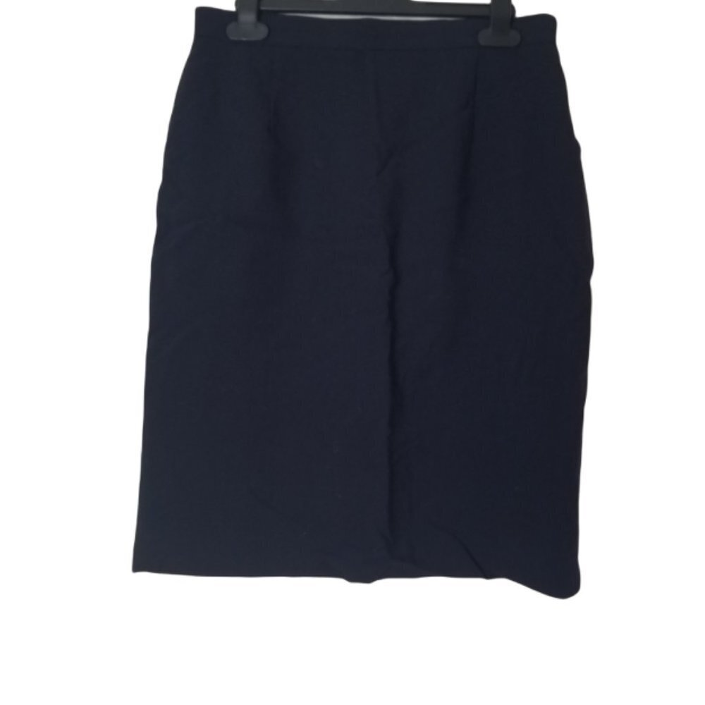 Wool blended navy pencil skirt size 8 (202)